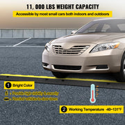 Bild in Galerie-Viewer laden, Amocart Cable Protector Ramp Wire Cable Cover Cord Guard 2 Channels Rubber + PVC 11000LBS Speed Bump Parking Driveway Traffic