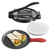 Charger l'image dans la visionneuse de galerie, Amocart 8 10 Inch Tortilla Press Cast Iron Tortilla and Roti Maker Heavy Duty Tortilladora Press Pataconera Makers w/Handle