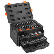 Bild in Galerie-Viewer laden, SucceBuy Mechanics Tool Set and Socket Set 1/4" 3/8" 1/2" Drive Deep Standard Sockets 450 Pcs SAE and Metric Mechanic Tool Kit