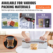 Bild in Galerie-Viewer laden, Amocart 8/12/16in Impulse Poly Bag Sealer Manual Heat Sealing Machine with Adjustable Heating Mode for Plastic Mylar PE PP Bags