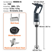 Charger l'image dans la visionneuse de galerie, SucceBuy 16" Commercial Immersion Blender Heavy Duty Hand Mixer Multi-Purpose Portable Mixer for Soup Smoothie Puree Baby Food