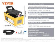 Bild in Galerie-Viewer laden, Amocart 10,000PSI Air Hydraulic Pump 0.42 Gal Reservoir Treadle Foot Pump for Automobile Repair Frame Machine & Hydraulic Press