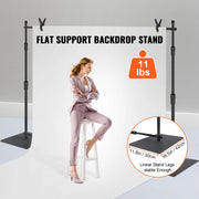 Charger l'image dans la visionneuse de galerie, Amocart 10 x 10 ft Heavy Duty Backdrop Stand Height Adjustable Photography Backdrop Stand for Party Wedding Display Exhibition