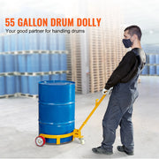 Charger l'image dans la visionneuse de galerie, Amocart 55Gal 1200Lbs Oil Drum Trolley Heavy Duty Removable Hydraulic Block Auxiliary Handcart with Wheels for Warehouse Winery