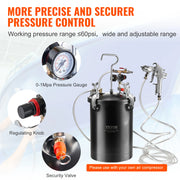 Bild in Galerie-Viewer laden, Amocart Spray Paint Pressure Pot 15L Pressure Pot Tank 60psi Adjustale Pressure Steel Pressure Pot Paint Tank Spray Gun Hose