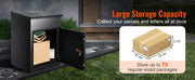 Charger l'image dans la visionneuse de galerie, Amocart Package Delivery Boxes Galvanized Steel Wall Mount Waterproof Mailbox with Coded Lock Anti Theft Baffle for Curbside