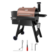 Bild in Galerie-Viewer laden, WiFi App-Controlled Pellet Grill, Amocart BBQ Smoker with LCD Controller for Camping