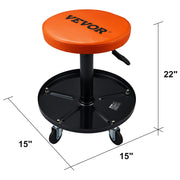Charger l'image dans la visionneuse de galerie, Amocart Mechanic Stool 250 LBS Rolling Pneumatic Creeper Garage/Shop Seat Padded Rolling Workshop Stool for Garage Auto Repair