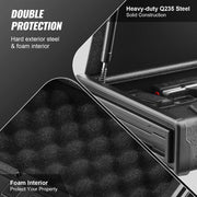Bild in Galerie-Viewer laden, Amocart Gun Safe Q235 Steel Pistol Safe 3-Way Quick Access Firearm Case Gun Box Advanced Biometric Technology Travel Gun Safe