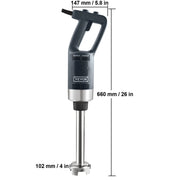 Charger l'image dans la visionneuse de galerie, Amocart Commercial Immersion Blender 500 Watt Heavy Duty Hand Mixer Variable Speed Kitchen Stick Mixer with 304 Stainless Steel