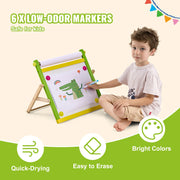 Load image into Gallery viewer, Amocart 32PCS Kids Drawing Board Painting Accessories with Chalks Dry-Erase Markers & Paper Kit for Desktop/Standing Art Easel