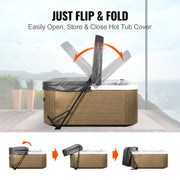 Charger l'image dans la visionneuse de galerie, Amocart Hot Tub Cover Lift Spa Cover Lift Height 31.5"-41.3" Width 57"-92.5" Adjustable Installed Underneath Both Side Suitable