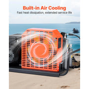 Load image into Gallery viewer, Amocart PCP Air Compressor 4500PSI/30Mpa Diving Scuba 60 L/min Four-Cylinder Auto Stop PCP Rifle Pump with Fan Cooling System