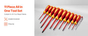 Charger l'image dans la visionneuse de galerie, Amocart Insulated Screwdriver Set Professional Electrical Screwdriver Set 1000V Insulated Electrician Tool Set Magnetic Phillip