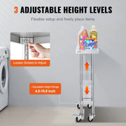 Charger l'image dans la visionneuse de galerie, Amocart Stainless Steel Work Table 500 LBS Load Capacity w/4 Wheels 3 Adjustable Height Levels Heavy Duty Food Prep Worktable