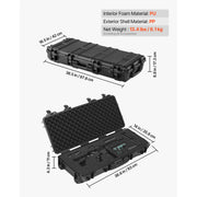 Bild in Galerie-Viewer laden, Amocart Hard Rifle Case Lockable Rifle Case with Pre-cut Foams Wheels IP67 Waterproof Pistol Storage Cases for Rifles Shotguns