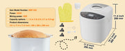 Charger l'image dans la visionneuse de galerie, Amocart 2/3 LB Bread Maker 15-in-1 Dough Machine Nonstick Ceramic Pan Automatic Bread maker with Gluten Free Setting