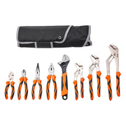 Bild in Galerie-Viewer laden, Amocart 8-Piece Pliers Set 8" Linesman's Pliers 6" Slip Joint Pliers Long Nose Pliers 6" Diagonal Cutter 10" Adjustable Wrench
