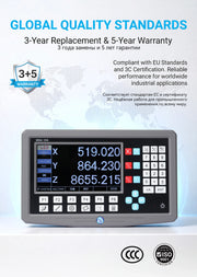 Load image into Gallery viewer, Industrial 3VA LCD DRO Readout 300x192x78mm 4kg Linear Error Compensation Precision Machining CNC Equipment Display System