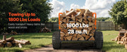 Load image into Gallery viewer, SucceBuy Garden Utility Trailer 28 Cu.Ft. & 1800lbs ATV UTV Trailer Tow Behind Steel Dump Trailers for Lawn Tractor Garden Waste