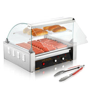Charger l'image dans la visionneuse de galerie, Amocart 5/7/11 Rods Commercial Hot Dog Roller Electric Sausage Maker Barbecue Grill Machine for Camping Party Home Appliance