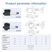 Load image into Gallery viewer, Small Linear Actuator DC12V 24V 10-200MM 10KG Electric Motor for Cabinets Window Opener Robotics with Free Bracket