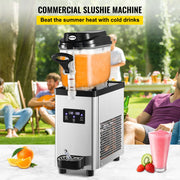 Charger l'image dans la visionneuse de galerie, Amocart 6L/1.6 Gal Commercial Slushy Machine 300W 25 Cups Single-Bowl Stainless Steel Margarita Smoothie Frozen Drink Maker
