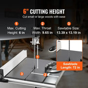 Bild in Galerie-Viewer laden, Amocart 10/14Inch Band Saw 2-Speed Continuously Viable Benchtop Bandsaw & Optimized Work Light for Woodworking Aluminum Plastic