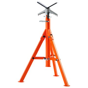 Charger l'image dans la visionneuse de galerie, Amocart Pipe Stand 2500LBS Heavy Duty Pipe Jack Stands 27.2-52 Height Adjustable V Head Pipe Stand Steel Folding Jack Stand