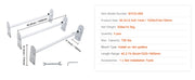 Load image into Gallery viewer, Amocart Van Roof Ladder Rack 2/3 Bars Alloy Steel Roof Racks 500/750 LBS Capacity Rain-Gutter Roof Rack Van Ladder Rack for Van