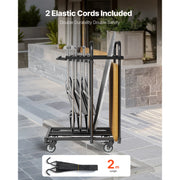 Charger l'image dans la visionneuse de galerie, Amocart 400 LBS Folding Chair Rack Cart with Swivel Casters fit 5 Tables+14 Chairs Storage Dolly Chair Holder for Party Hotel