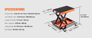 Load image into Gallery viewer, SucceBuy Motorcycle Lift 1100 LBS Motorcycle Lift Scissor Lift Jack with Dolly&Hand Crank Center Hoist Crank Stand for Motorbike
