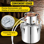 Load image into Gallery viewer, 50L Moonshine Still Alcohol Distiller w/ Water Pump Stainless Copper DIY Home Brew Ethanol Wine Essential OilBrewingKit