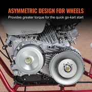 Bild in Galerie-Viewer laden, Amocart Go-Kart Torque Converter Go-Kart Clutch Kit Series Asymmetrical Driver Pulley Replacement with Drive Belt Small Engine