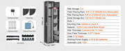 Charger l'image dans la visionneuse de galerie, SucceBuy 3-8 Rifles Gun Safe w/ Digital Keypad & Lock Gun Storage Cabinet with Removable Storage Shelf for Home Long Gun Pistols
