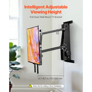 Bild in Galerie-Viewer laden, SucceBuy Motorized TV Wall Mount for 32 to 55/65/70 Inch Adjustable TV Mount Bracket w/ Max VESA 24 x 16/24 in Up to 88-132 lbs