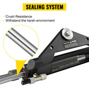 Bild in Galerie-Viewer laden, Amocart Hydraulic Steering Cylinder 150HP HC4645H Front Mount Hydraulic Outboard Marine Steering Cylinder Fit for Boat Steering
