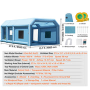 Bild in Galerie-Viewer laden, Amocart Inflatable Paint Booth Inflatable Spray Booth with Powerful Blowers and Air Filter System Portable Car Paint Booth