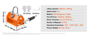 Charger l'image dans la visionneuse de galerie, Amocart 100KG-2000KG Permanent Magnetic Lifter Pulling Capacity 2.5 Safety Factor Neodymium & Steel Lifting Magnet Lift Magnets