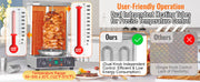 Charger l'image dans la visionneuse de galerie, Amocart Shawarma Grill Machine 13lbs Chicken Shawarma Cooker Machine Electric Vertical Broiler Gyro Rotisserie Oven Doner Kebab