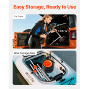 Charger l'image dans la visionneuse de galerie, Amocart 250LBS Kayak Cart Canoe Cart Dolly with 7.5in Solid Rubber Tires & Kickstand Paddle Board Trolley for Paddleboards