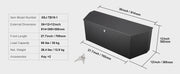 Charger l'image dans la visionneuse de galerie, Amocart Trailer Tongue Box Aluminum Alloy Tongue Box Tool Chest Heavy Duty Trailer Box Utility Trailer Tongue Box for Pickup