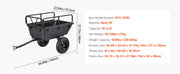 Load image into Gallery viewer, SucceBuy Garden Utility Trailer 28 Cu.Ft. & 1800lbs ATV UTV Trailer Tow Behind Steel Dump Trailers for Lawn Tractor Garden Waste