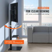 Charger l'image dans la visionneuse de galerie, Amocart TV Stand Mount Swivel Tall TV Stand for 32 to 85 inch TV Height Adjustable Portable Floor TV Stand Max VESA 600 x 800mm