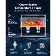 Charger l'image dans la visionneuse de galerie, Amocart 6L 10L 15L 30L Ultrasonic Cleaner Stainless Steel Ultrasonic Cleaning Bath Machine for Watches Razors Jewelry Coins