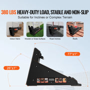 Bild in Galerie-Viewer laden, Amocart Ladder Levler 380lbs Load PP Ladder Leveling Tool Pitch Hopper Stair Ladder Stabilizer with Storage Easy to Use Stable