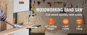 Bild in Galerie-Viewer laden, Amocart 10/14Inch Band Saw 2-Speed Continuously Viable Benchtop Bandsaw & Optimized Work Light for Woodworking Aluminum Plastic