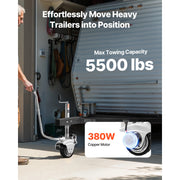 Bild in Galerie-Viewer laden, Amocart Electric Trailer Dolly 5500lbs 380W 12V Motorized Jockey Wheel with 23ft/min Moving Speed for Caravan Boat Moving