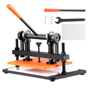 Load image into Gallery viewer, Amocart Leather Cutting Machine Embossing Plate Manual Die Cutter 0.47 in Pressure Stroke Leather Embossing Machine