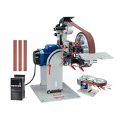 Charger l'image dans la visionneuse de galerie, Variable Speed 1500W Belt Grinder Sander Amocart VFD Polisher Knife Sharpener Mould Grinding Tool